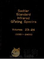 Sadtler Standard Infrared Grating Spectra Volumes 23-24     PDF电子版封面     
