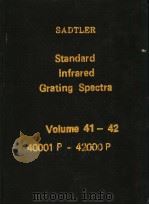 Sadtler Standard Infrared Grating Spectra Volume 41-42     PDF电子版封面     