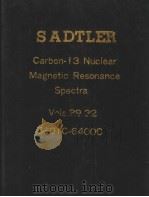 SADTLER Carbon-13 Nuclear Magnetic Resonance Spectra Vols.29-32     PDF电子版封面     