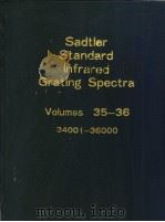 Sadtler Standard Infrared Grating Spectra Volumes 35-36     PDF电子版封面     
