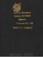 Sadtler Standard Carbon-13 NMR Spectra Volume 81-85     PDF电子版封面     