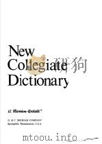 Websters New Collegiate Dictionary     PDF电子版封面     
