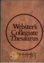 Websters Collegiate Thesaurus     PDF电子版封面     