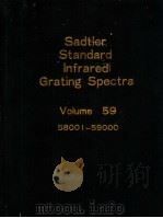 Sadtler Standard Infrared Grating Spectra Volume 59     PDF电子版封面     