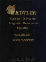 SADTLER Carbon-13 Nuclear Magnetic Resonance Spectra Vols.25-28     PDF电子版封面     