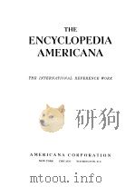 THE ENCYCLOPEDIA AMERICANA VOLUME 20     PDF电子版封面     