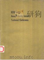 IEEE 19885 ANNUAL TEXTILE INDUSTRY TECHNICAL CONFERENCE     PDF电子版封面     