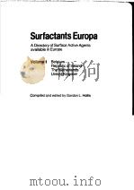 SURFACTANTS EUROPA A DIRECTORY OF SURFACE ACTIVE AGENTS AVAILABLE IN EUROPE  VOLUME 1 BELGIUM REPUBL（ PDF版）