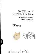 CONTROL AND DYNAMIC SYSTEMS ADVANCES IN THEORY AND APPLICATIONS（ PDF版）