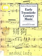 Models of Musical Analysis Early Twentieth-Century Music   1993  PDF电子版封面  0631143351   