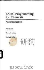 BASIC Programming for Chemists   1987  PDF电子版封面    Peter C.Jurs Thomas L.Isenhour 