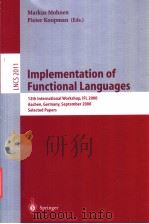 Implementation of Functional Lanuages     PDF电子版封面     