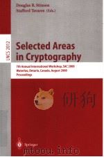 Selected Areas in Cryptography     PDF电子版封面     