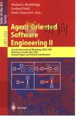 Agent-Oriented Software Engineering Ⅱ     PDF电子版封面  3540432825   
