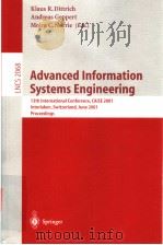 Advanced Information Systems Engineering     PDF电子版封面  3540422153   
