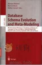 Database Schema Evolution and Meta-Modeling（ PDF版）