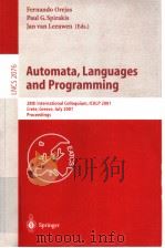 Automata，languages and Programming     PDF电子版封面  3540422870   
