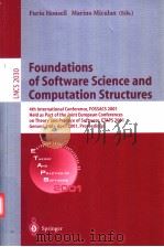 Foundations of Software Science and Computation Structures     PDF电子版封面  3540418644   