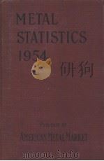 METAL  STATISTICS  1954     PDF电子版封面     