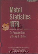 METAL  STATISTICS  1978     PDF电子版封面     