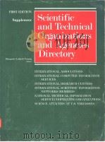 SCIENTIFIC AND TECHNICAL ORGANIZATIONS AND AGENCIES DIRECTORY     PDF电子版封面  0810321017   