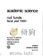 ACADEMIC SCIENCE  R & D FUNDS FISCAL YEAR 1980     PDF电子版封面     