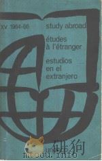 STUDY ABROAD ETUDES A L'ETRANGER ESTUDIOS EN EL EXTRANJERO     PDF电子版封面     