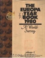 THE EUROPA YEAR BOOK 1980 A World Survey Volume I   1926  PDF电子版封面     