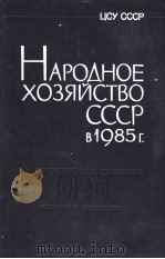 НАРОДНОЕ　ХОЗЯЙСТВО　СССР　В1985Г   1986  PDF电子版封面     