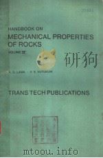 MECHANICAL PROPERTIES OF ROCKS VOLUME 4     PDF电子版封面  087849023X  R·D·LAMA  V·S·VUTUKURI 