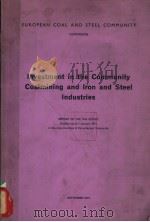 Investment in the Community Coalmining and Iron and Steel Industries（ PDF版）
