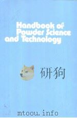 HOOD BOOK OF POWDEF SCIENCE AND TECHNOLOGY     PDF电子版封面    M·E·FOYED 