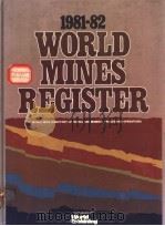 1981-82 WORLD MINES REGISTER     PDF电子版封面     