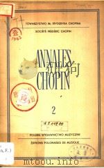 ANNALES CHOPIN 2     PDF电子版封面     