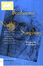 Beethoven's Ninth Symphony     PDF电子版封面  0300054599  Heinrich Schenker 