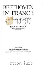 BEETHOVEN IN FRANCE THE GROWTH OF AN IDEA（1942 PDF版）