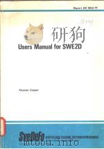 Users Manual for SWE2D   1982  PDF电子版封面    Thomas Cooper 