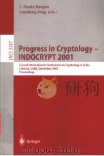Progress in Cryptology-INDOCRYPT 2001     PDF电子版封面     