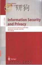 Information Security and Privacy（ PDF版）