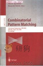 Combinatorial Pattern Matching     PDF电子版封面     