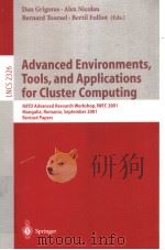 Advanced Environments，Tools，and Applications for Cluster Computing（ PDF版）