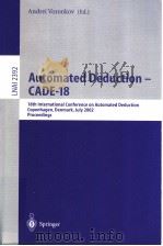 Automated Deduction-CADE-18     PDF电子版封面     
