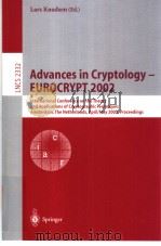 Advances in Cryptology-EUROCRYPT 2002     PDF电子版封面  3540435530   