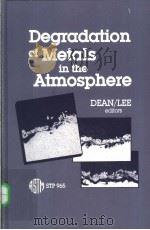 Degradation of Metals in the Atmosphere     PDF电子版封面  0803109660   