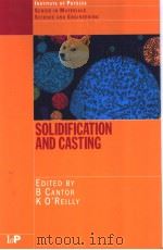 Solidification and Casting     PDF电子版封面     