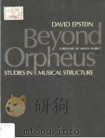 BEYOND ORPHEUS STUDIES IN MUSICAL STRUCTURE     PDF电子版封面  0193151502  DAVID EPSTEIN 