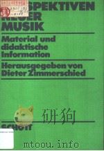 PERSPEKTIVEN NEUER MUSIK     PDF电子版封面  3795729513  B.SCHOTT'S SHONE·MAINZ 