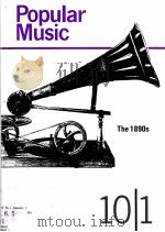 POPULAR MUSIC  VOL.1 NO.1 JANUARY 1     PDF电子版封面  0521406587  DAVID HORN 