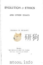 COLLECTED ESSAYS  VOLUME Ⅸ     PDF电子版封面    T.H.HUXLEY 