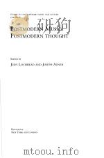 POSTMODERN MUSIC/POSTMODERN THOUGHT（ PDF版）